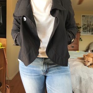 Michael Kors Double Breasted Crop Trench Coat Jacket
